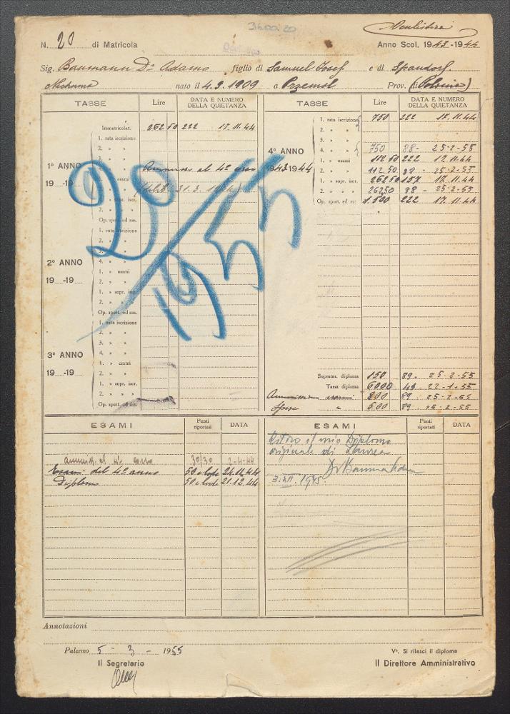 Baumann, Adam - Specializzazione in Oculistica